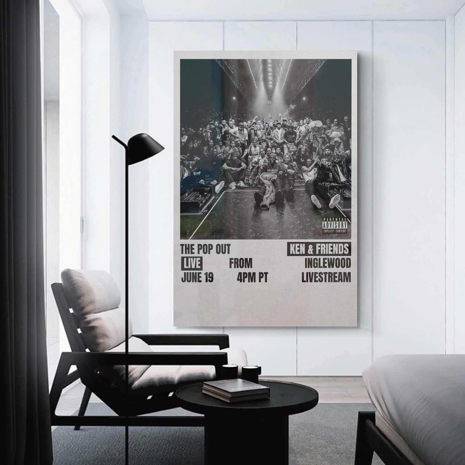 Kendrick Lamar The Pop Out, Ken & Friends 9 Canvas Poster Bedroom